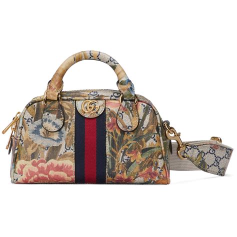 gucci floral mini bag|More.